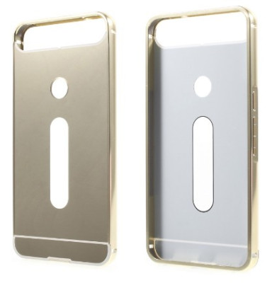 Добави още лукс Бъмпъри за телефони Луксозен алуминиев бъмпър с твърд гръб огледален златист гръб за Huawei NEXUS 6P